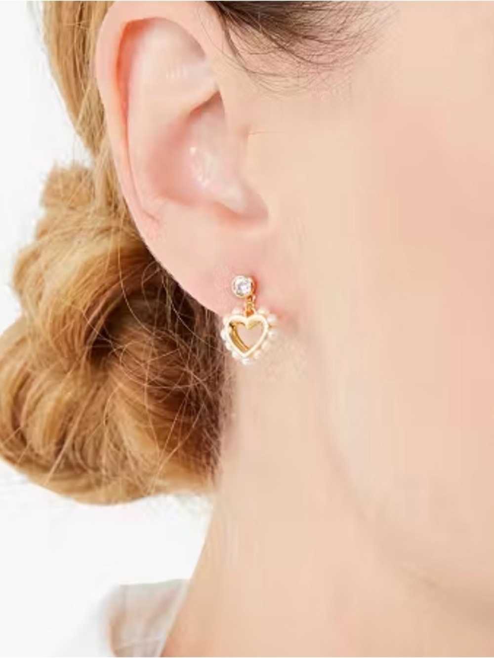 kate spade Shining Spade Pearl Drop Earrings - NEW - Picture 2 of 7